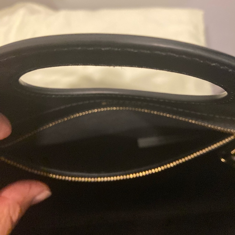 Burberry Black/Red Tartan Plaid Leather Handbag/Crossbody - Picture 6 of 10